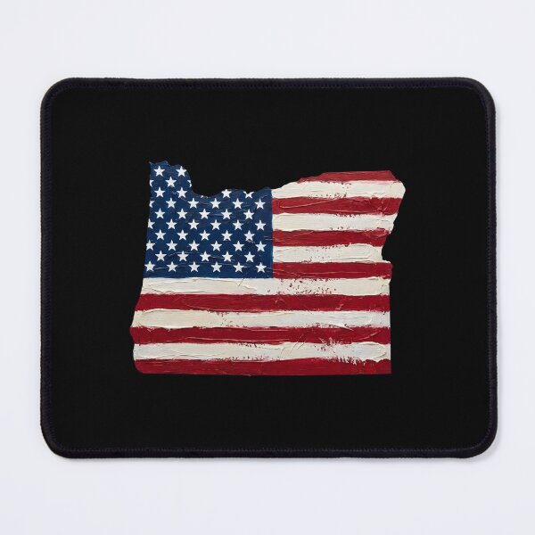 Item preview, Oregon Stars & Stripes State Silhouette – Distressed Americana designed and sold by Paper Drip.
