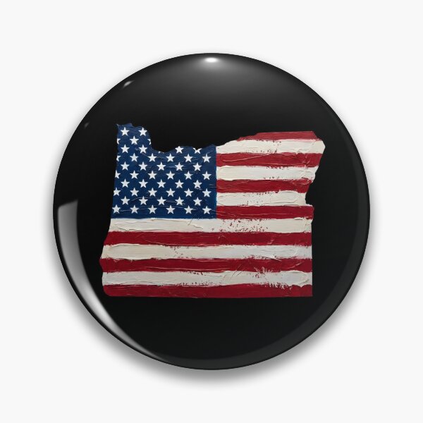 Item preview, Oregon Stars & Stripes State Silhouette – Distressed Americana designed and sold by Paper Drip.