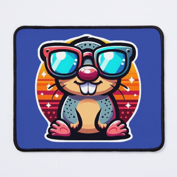 Item preview, Cool Mole – Retro Sunset Cartoon Character designed and sold by Dogandesighn.