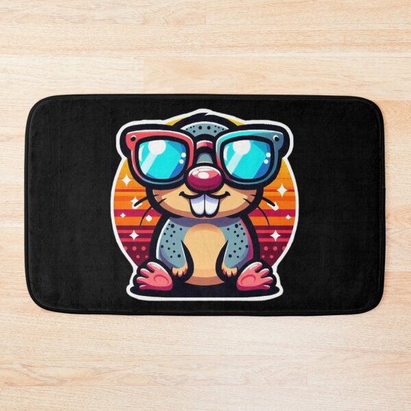 Item preview, Cool Mole – Retro Sunset Cartoon Character designed and sold by Dogandesighn.