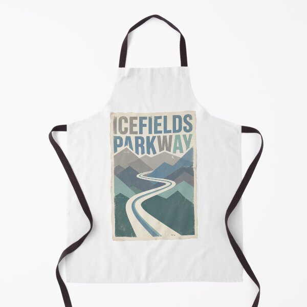 Item preview, Icefields Parkway Poster – Minimalist Mountain Road Travel Art designed and sold by MiszungART.