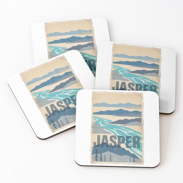 Item preview, Jasper National Park Poster – Minimalist Canadian Wilderness Art designed and sold by MiszungART.