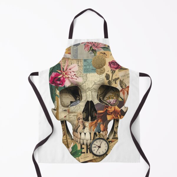 Item preview, Vintage Skull Collage with Floral Elements designed and sold by Wonderful Designs.