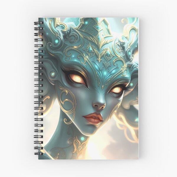 Item preview, Ethereal Emerald Guardian - Glowing Ember & Gold designed and sold by ArtMorphStudio.
