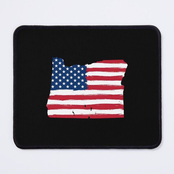 Item preview, Oregon Stars & Stripes State Silhouette – Distressed Americana designed and sold by Paper Drip.
