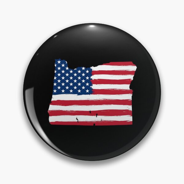 Item preview, Oregon Stars & Stripes State Silhouette – Distressed Americana designed and sold by Paper Drip.