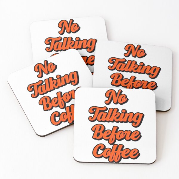 Item preview, No talking before coffee. designed and sold by Bandosh.