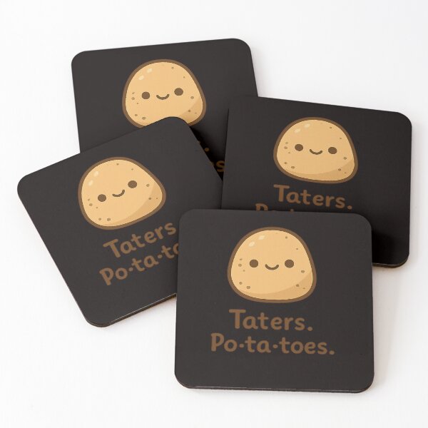 Item preview,  Taters Po-ta-Toes – Minimalist Potato Illustration | Funny Food Art | Meme Design designed and sold by FrameFlow.