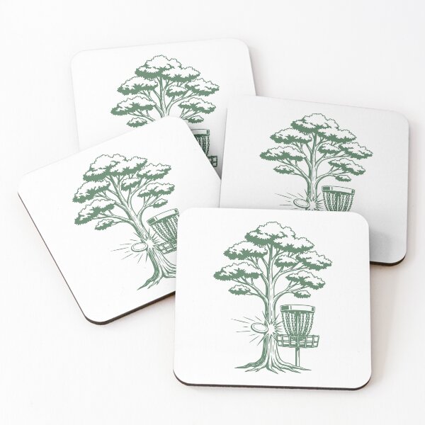 Item preview, Disc Golf Tree Hit Flying Disc Basket Scene designed and sold by LuminOrb.