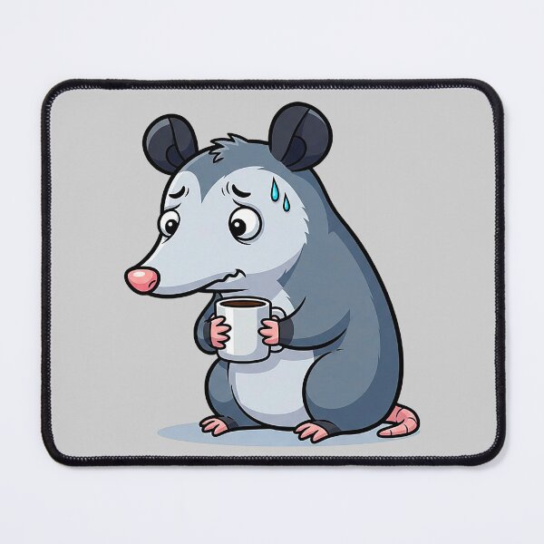 Item preview, Anxious Possum Holding Coffee Mug designed and sold by SholoStudio.