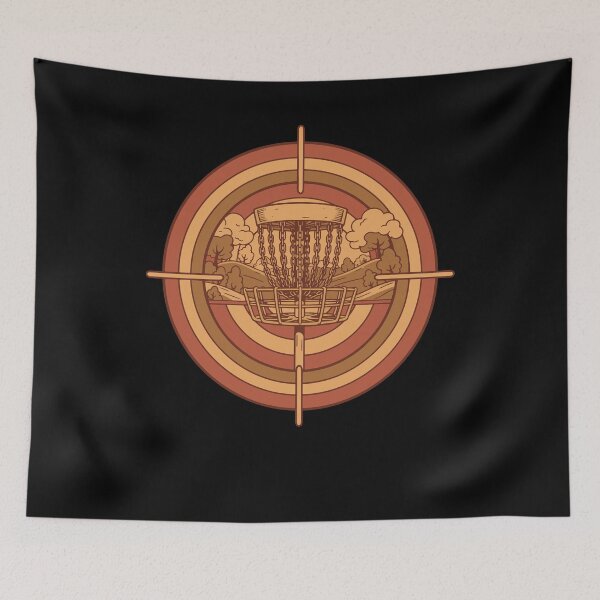 Item preview, Retro Disc Golf Basket Target Flying Disc Golfing designed and sold by LuminOrb.