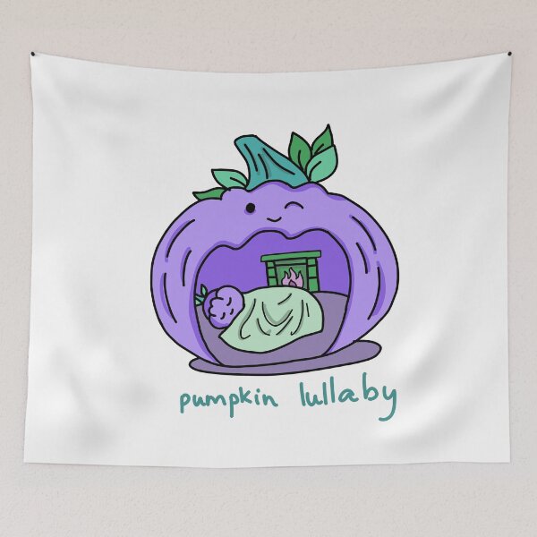 Item preview, Pumpkin Lullaby – Cute Cozy Sleeping Pumpkin Illustration designed and sold by Baby-Care.