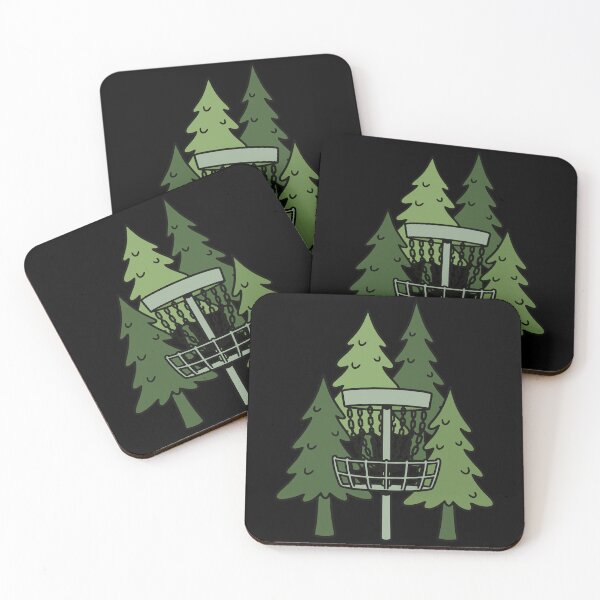 Item preview, Forest Disc Golf Basket Funny Disc Golfing Scene designed and sold by LuminOrb.