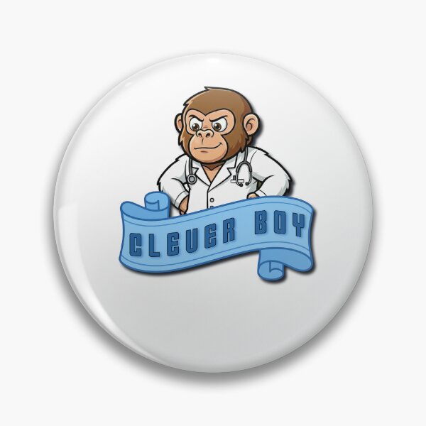 Item preview, Clever Boy – Funny Smart Monkey Doctor Cartoon | Beak Bros Junior designed and sold by BeakBros.