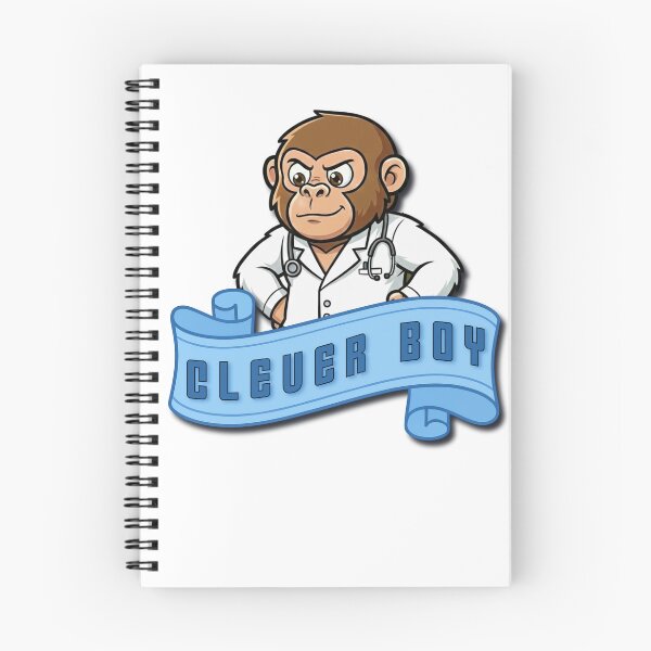 Item preview, Clever Boy – Funny Smart Monkey Doctor Cartoon | Beak Bros Junior designed and sold by BeakBros.