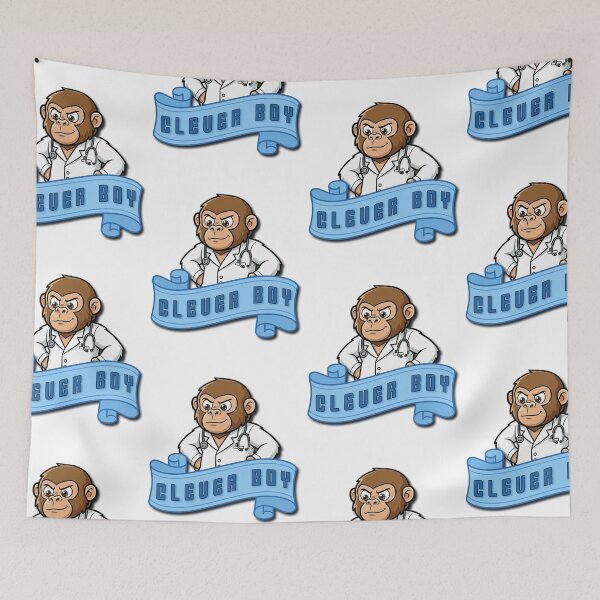 Item preview, Clever Boy – Funny Smart Monkey Doctor Cartoon | Beak Bros Junior designed and sold by BeakBros.
