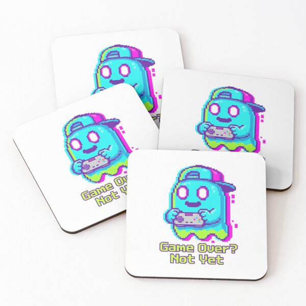Item preview, Pixel Art Ghost Gamer - Retro 8-Bit Gaming Sticker designed and sold by Skill_&_Stone.