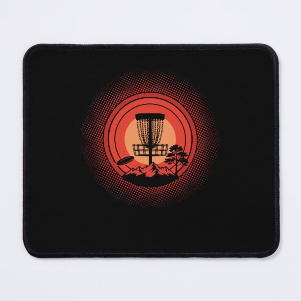 Item preview, Disc Golf Basket Sunset Flying Disc Mountain Scene designed and sold by LuminOrb.