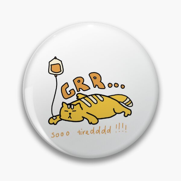Item preview, GRR… Soo Tiredddd Cat – Funny Lazy Cat Illustration designed and sold by Baby-Care.