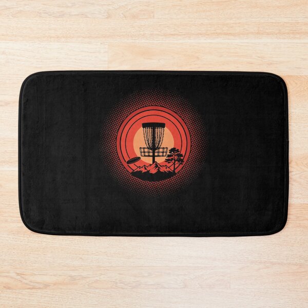 Item preview, Disc Golf Basket Sunset Flying Disc Mountain Scene designed and sold by LuminOrb.
