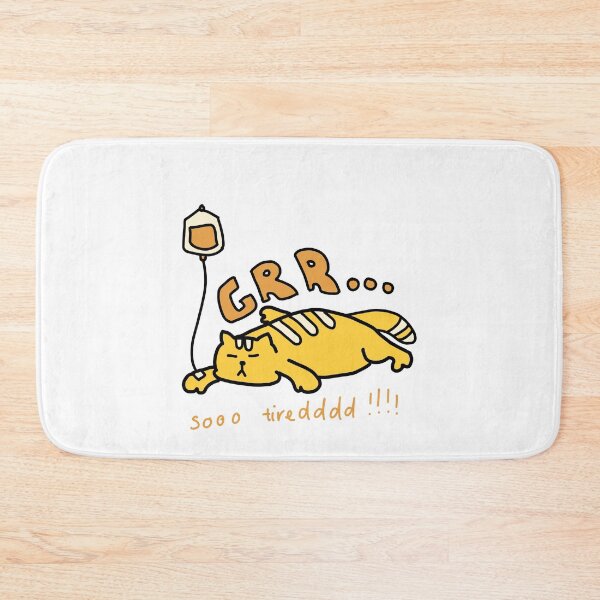 Item preview, GRR… Soo Tiredddd Cat – Funny Lazy Cat Illustration designed and sold by Baby-Care.