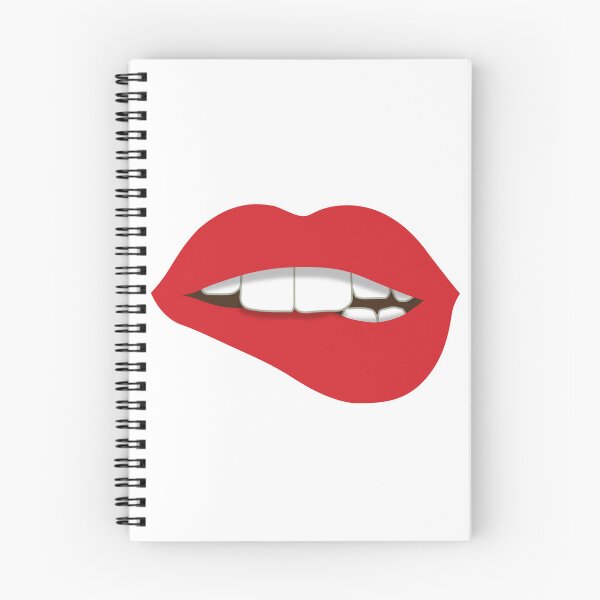 Item preview, Seductive Lips - Playful Lip Bite Vector Art designed and sold by Vector Woofs.
