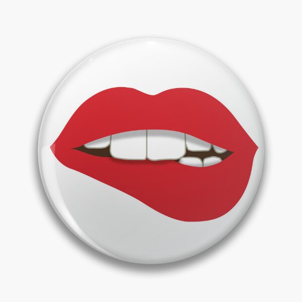 Item preview, Seductive Lips - Playful Lip Bite Vector Art designed and sold by Vector Woofs.