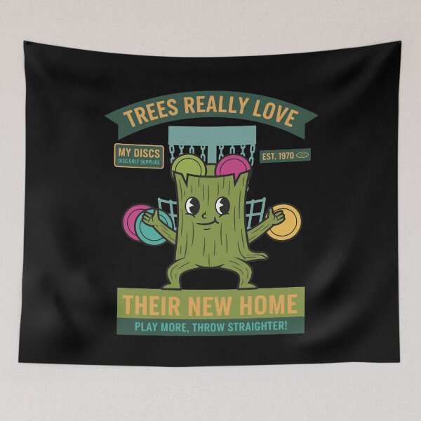Item preview, Trees Really Love Their New Home Funny Disc Golf designed and sold by LuminOrb.
