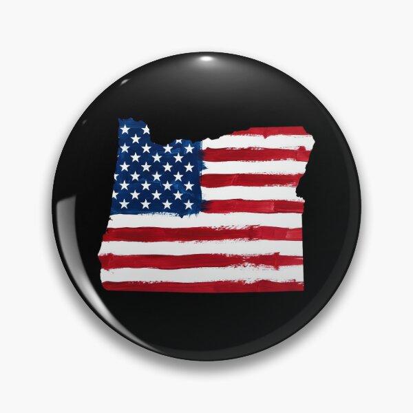 Item preview, Oregon Stars & Stripes State Silhouette – Distressed Americana designed and sold by Paper Drip.
