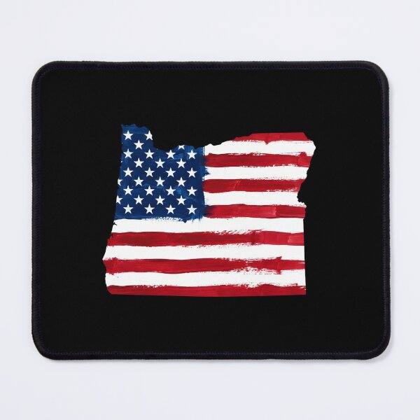 Item preview, Oregon Stars & Stripes State Silhouette – Distressed Americana designed and sold by Paper Drip.