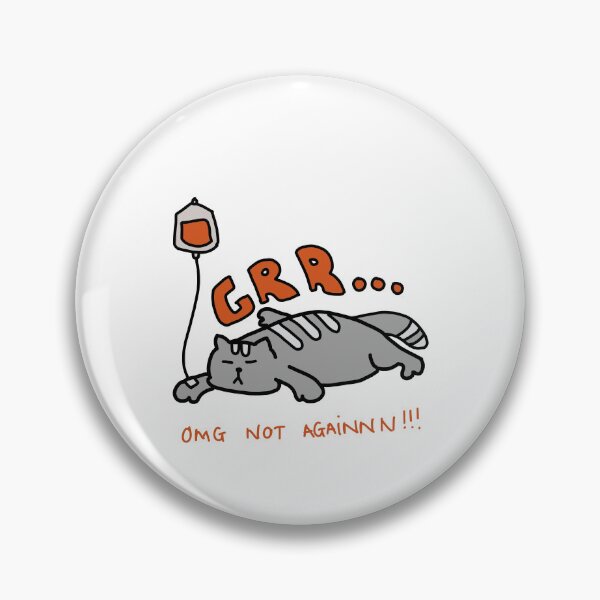 Item preview, OMG Not Again!!! – Grumpy Tired Cat Illustration designed and sold by Baby-Care.