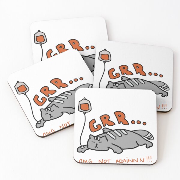 Item preview, OMG Not Again!!! – Grumpy Tired Cat Illustration designed and sold by Baby-Care.