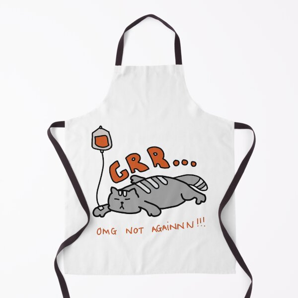 Item preview, OMG Not Again!!! – Grumpy Tired Cat Illustration designed and sold by Baby-Care.