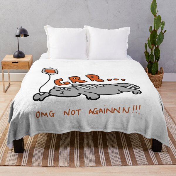 Item preview, OMG Not Again!!! – Grumpy Tired Cat Illustration designed and sold by Baby-Care.