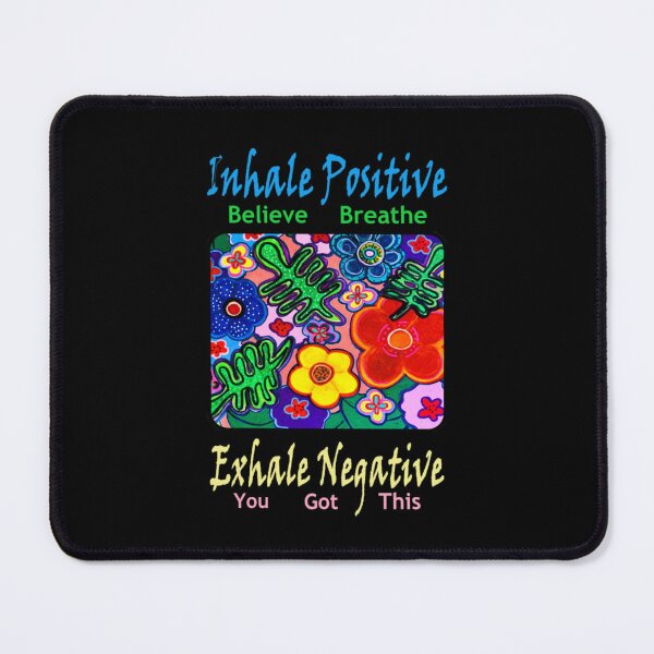 Item preview, Inhale Positive Exhale Negative Hand Painted Flowers designed and sold by kel72.