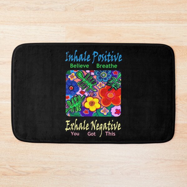Item preview, Inhale Positive Exhale Negative Hand Painted Flowers designed and sold by kel72.