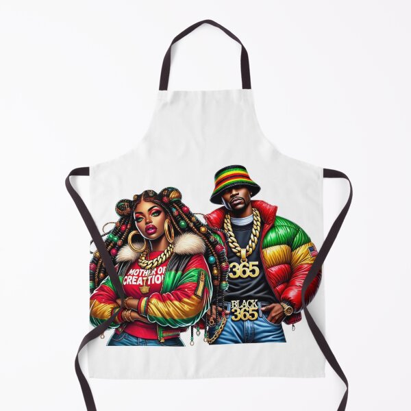 Item preview, Black Power Afro Couple Art – Bold African Street Style designed and sold by Lulunza.