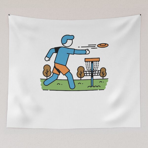 Item preview, Disc Golf Flying Disc Golfer Disc Golf Basket designed and sold by LuminOrb.
