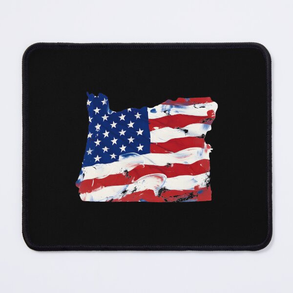 Item preview, Oregon Stars & Stripes State Silhouette – Distressed Americana designed and sold by Paper Drip.