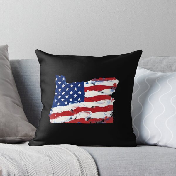 Item preview, Oregon Stars & Stripes State Silhouette – Distressed Americana designed and sold by Paper Drip.