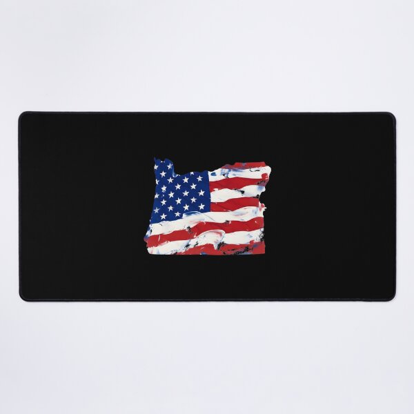 Item preview, Oregon Stars & Stripes State Silhouette – Distressed Americana designed and sold by Paper Drip.
