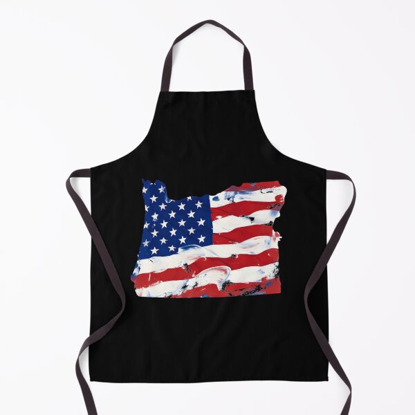 Item preview, Oregon Stars & Stripes State Silhouette – Distressed Americana designed and sold by Paper Drip.