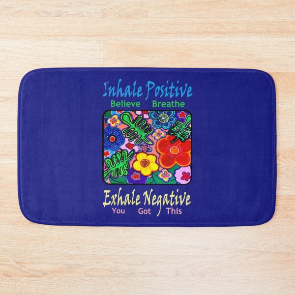 Item preview, Inhale Positive Exhale Negative Hand Painted Flowers designed and sold by kel72.