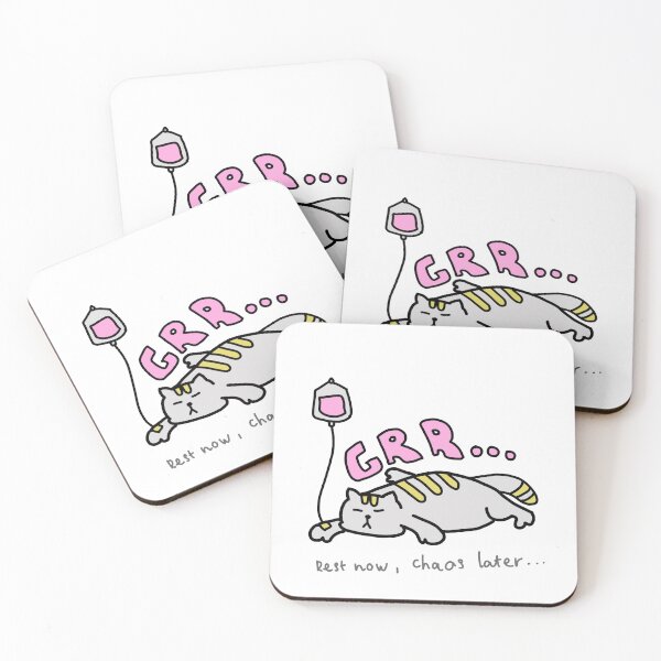 Item preview, GRR… Rest Now, Chaos Later – Funny Lazy Cat Illustration designed and sold by Baby-Care.