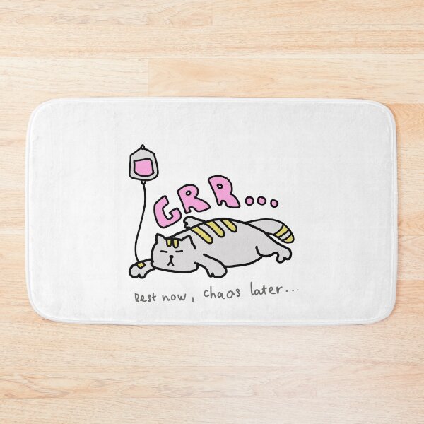 Item preview, GRR… Rest Now, Chaos Later – Funny Lazy Cat Illustration designed and sold by Baby-Care.