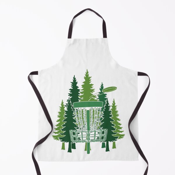 Item preview, Disc Golf Basket Forest Flying Disc Golfing Scene designed and sold by LuminOrb.