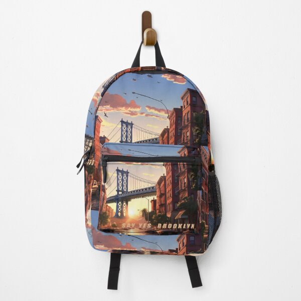 Item preview, Say Yes Brooklyn – Colorful New York Illustration designed and sold by Gadet100.
