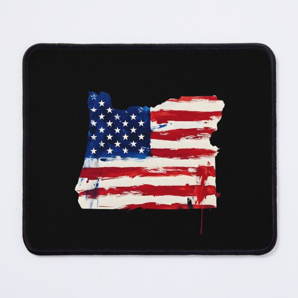 Item preview, Oregon Stars & Stripes State Silhouette – Distressed Americana designed and sold by Paper Drip.