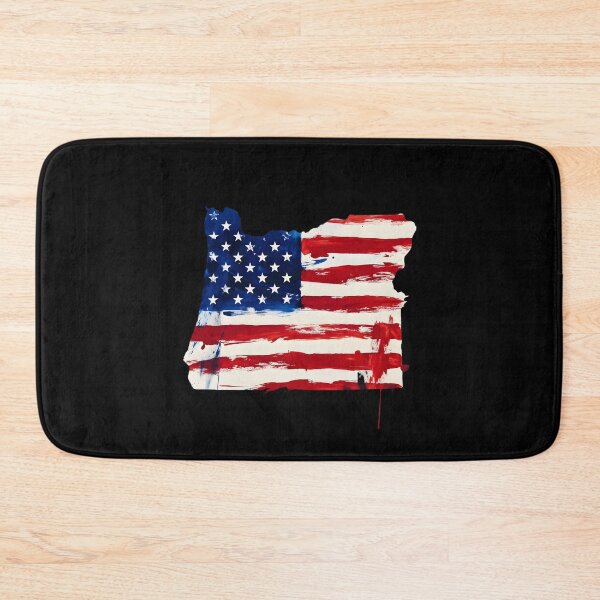 Item preview, Oregon Stars & Stripes State Silhouette – Distressed Americana designed and sold by Paper Drip.