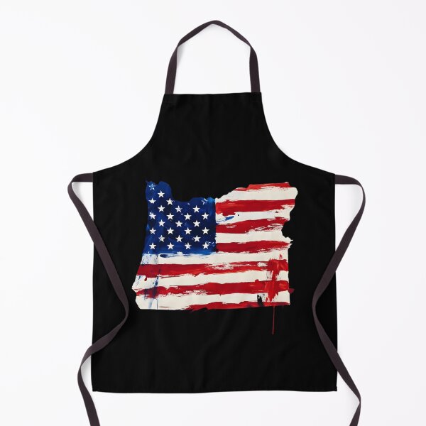 Item preview, Oregon Stars & Stripes State Silhouette – Distressed Americana designed and sold by Paper Drip.